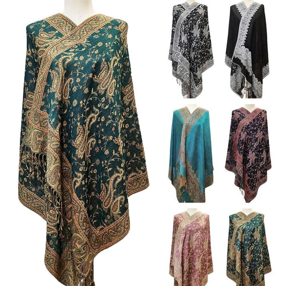 All-Match Long Scarf Paisley Pashmina Fashion Hijab