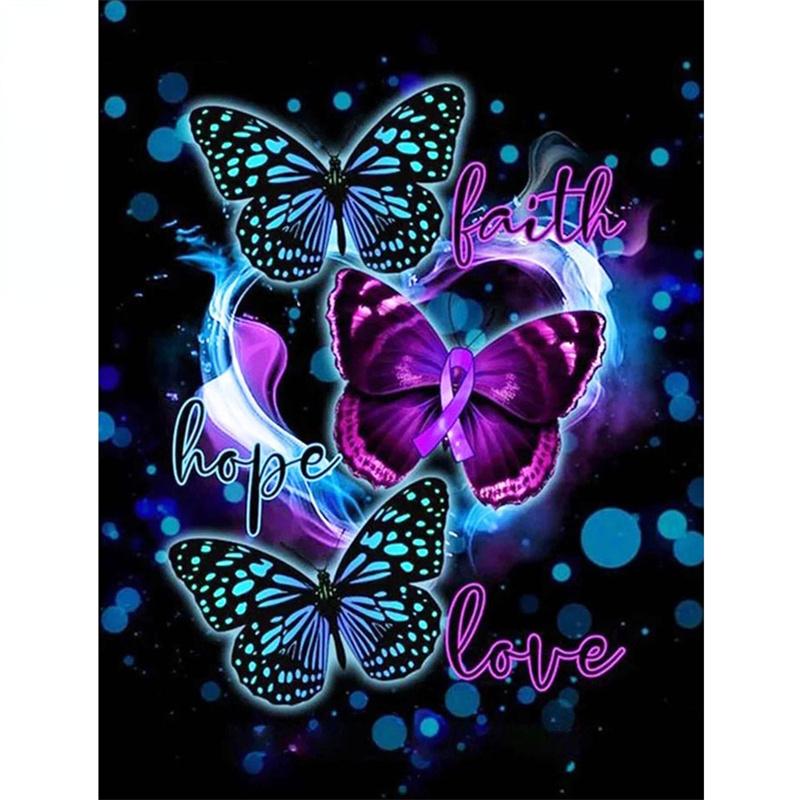 5D DIY Diamond Painting Purple Scenery Girl Art Diamond Embroidery Cross Stitch Kit Full Rhinestone Mosaic Home Decor