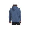 Adidas Spliced Design Brand Logo Print Fleece-Lined Hooded Jacket Men Outerwear Blue HL9379