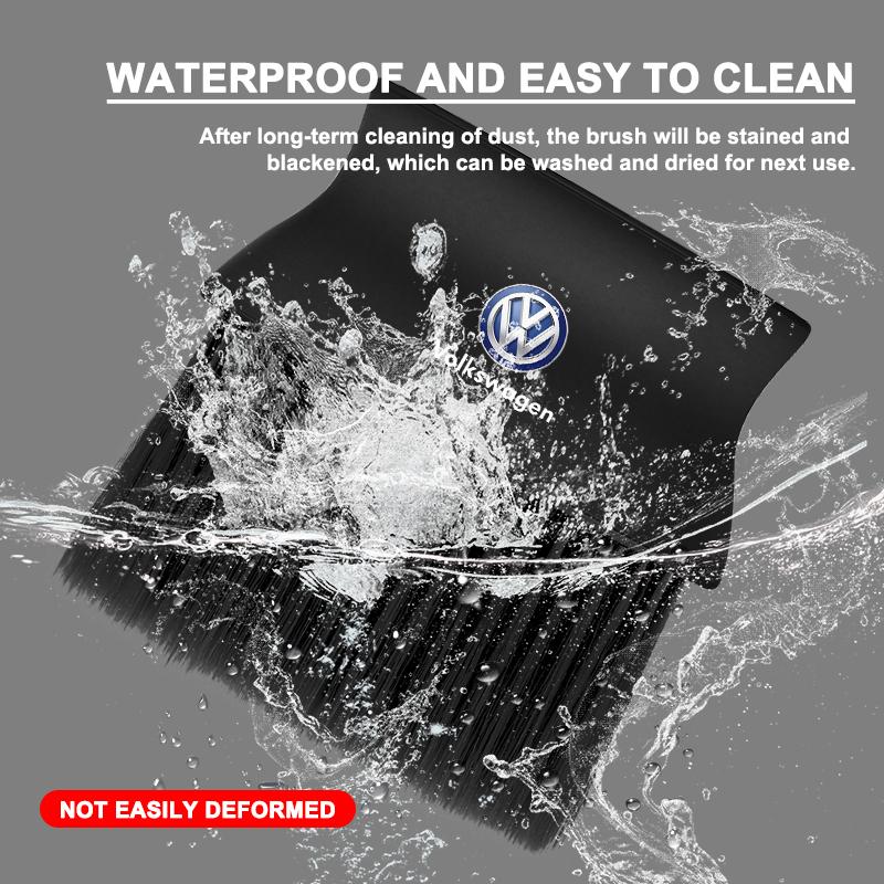 Car Interior Cleaning Soft Brush Dashboard Air Conditioner Outlet Detail Brush For Volkswagen Santana GTI Rline Polo Golf Passat B5 B6 Touran Magotan