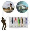 5 pièces Leurre Artificiel Whopper Popper Queue Tournante Leurre Dur Crankbait Leurres de Pêche pour Bass Brochet Chevesne Accessoires de Pêche