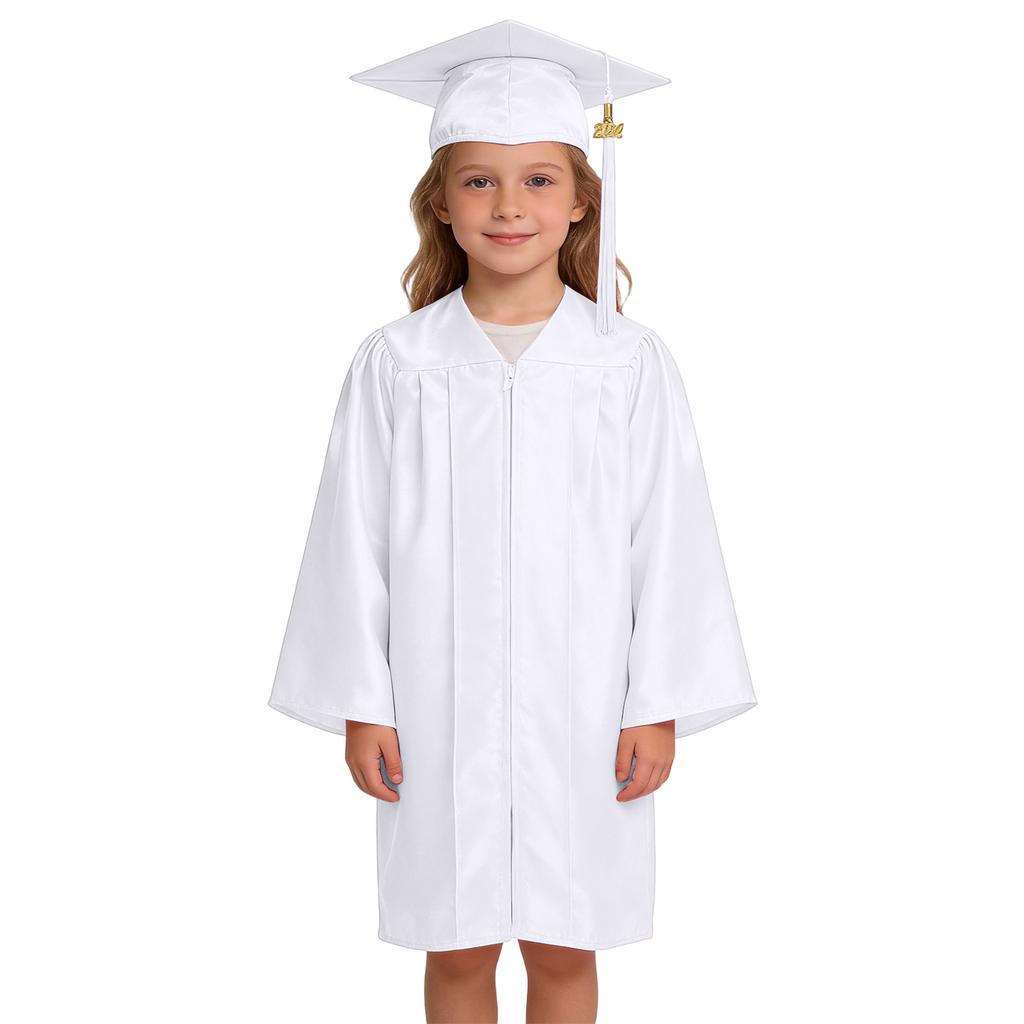 Conjunto de Roupa de Formatura Infantil da Moda, Roupa para Fotografia de Jardim de Infância, Novo Chapéu de Doutor e Toga de Formatura 2026