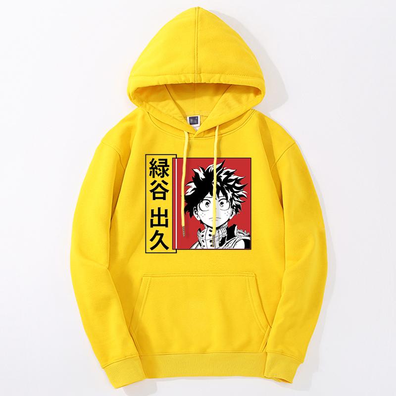 Bluza z kapturem My Hero Academia dla mężczyzn/kobiet Moda Anime Bakugou Bluza z grafiką Długi rękaw Sudaderas Moletom