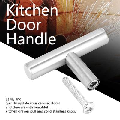 Stainless Steel T Bar Cabinet Pull Handles Knobs Kitchen Door Handle for Furniture (50mm)