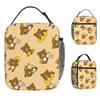 Rilakkuma Korilakkumas Lunch Bag School Lunch Box For Adult Fun Print Thermal Tote Handbags Oxford Portable Cooler Bag