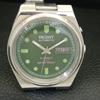 GENUINE VINTAGE ORIENT AUTOMATIC 46941 JAPAN MENS GREEN DIAL WATCH A701886-5 R207-a701886