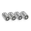 ABP3  4Pcs Car for Nissan Wheel Tire Valve Caps Stem Protection Covers Micra Qashqai GTR Nismo 350Z Kicks Maxima X-Trail NV200 Versa