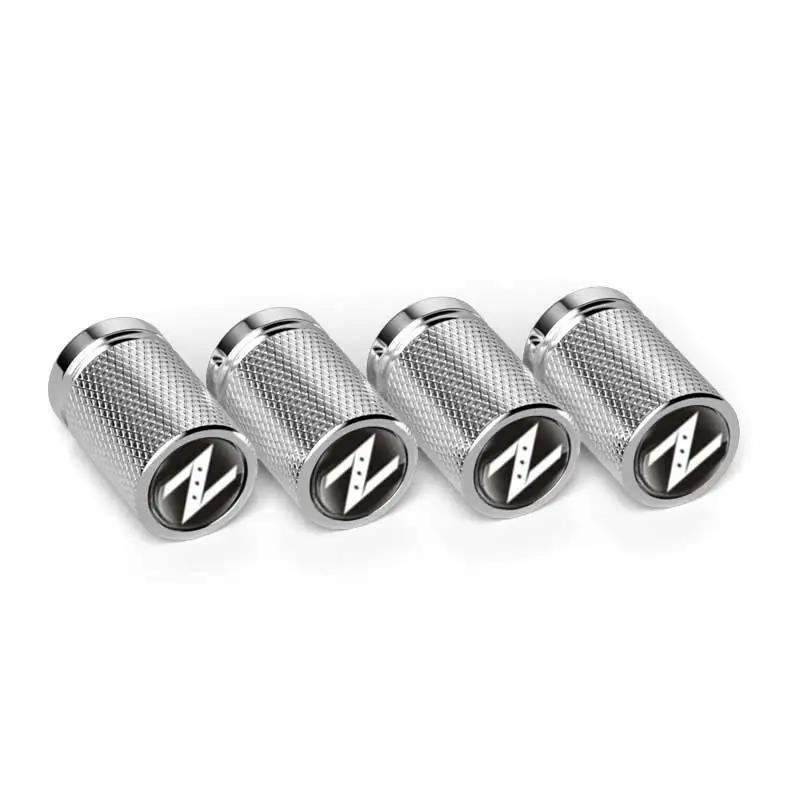 ABP3 4Pcs Car for Nissan Wheel Tire Valve Caps Stem Protection Covers Micra Qashqai GTR Nismo 350Z Kicks Maxima X-Trail NV200 Versa