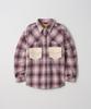 Gameoncheupaeb Zig-Zag Stitch Check Shirts (Pink)
