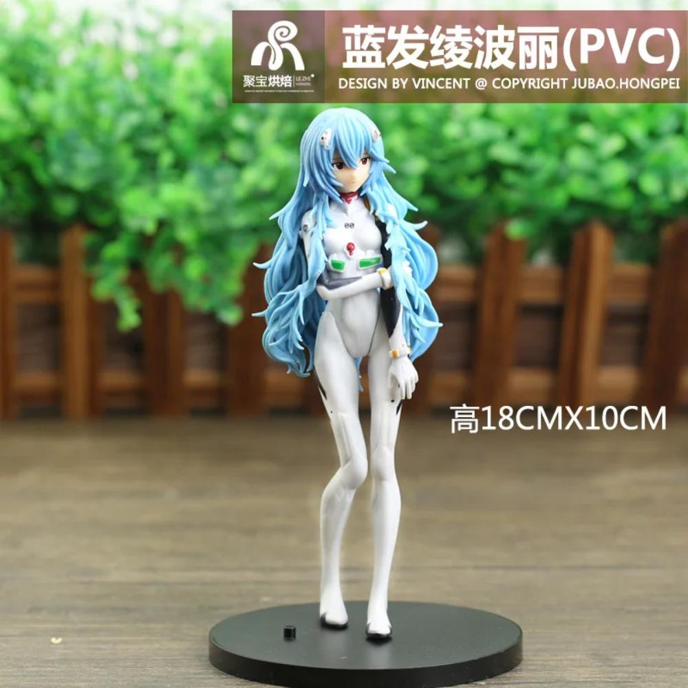 18cm Neue Anime Neon Genesis Evangelion Eva Ayanami Rei Kawaii Figur PVC Modell Spielzeug Puppe Sammlerstücke Ornamente Geschenke