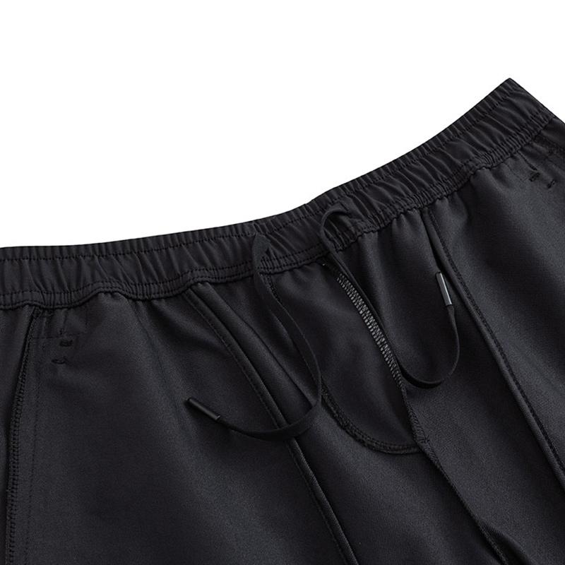 Anta Training Series Solid Color Versatile Mid-Waist Loose Straight Leg Casual Pants Men Bottoms Basic-Black 152517519S-6