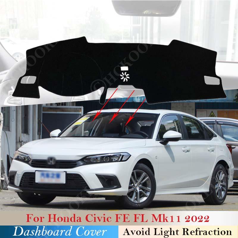

Чехол на приборную панель, коврик для приборной панели, коврик для Civic FE FL Mk11 2022 2023, солнцезащитный козырек, накидка, защитное одеяло