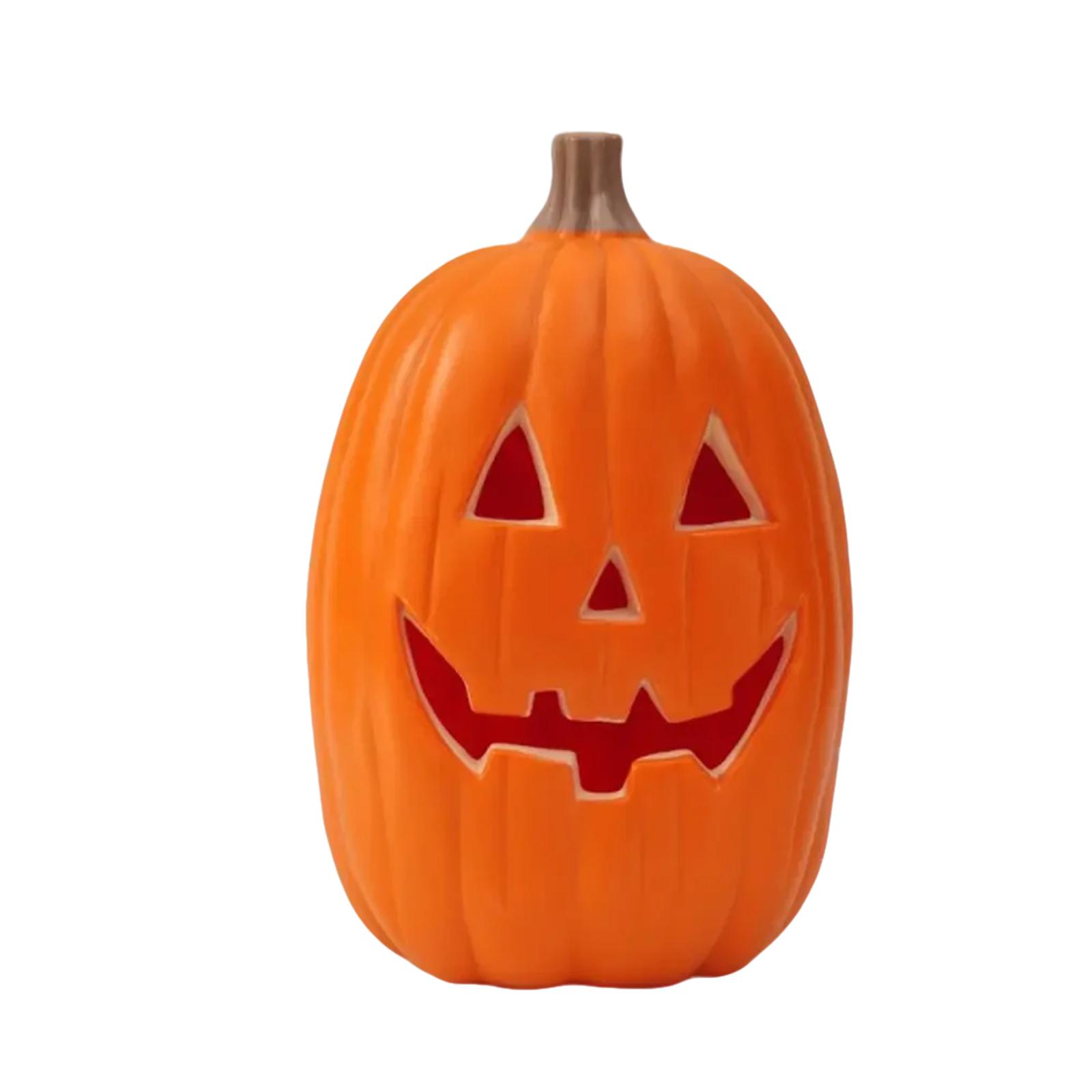 

16-Inch Halloween Luminous Hollow Pumpkin Ornaments Shopping Mall Window Scene Layout Decoration Props Pumpkin Night Light Ornaments One Size