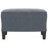 Footstool Dark Grey 60 X 50 X 41 Cm Velvet
