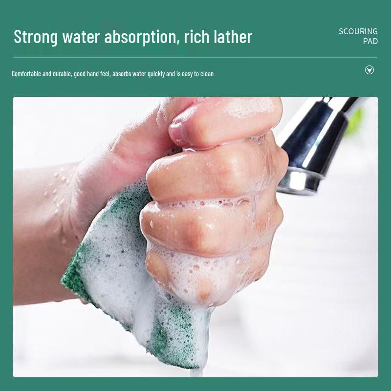 All-Purpose Double-Sided Scouring Pad and Magic Sponge