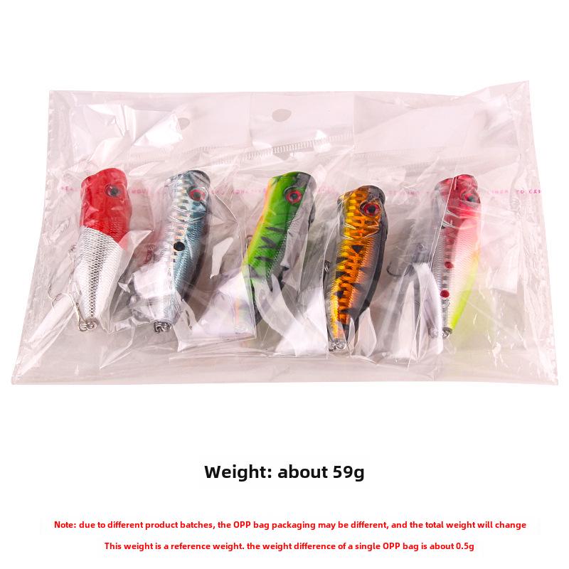 6.5cm/10g Floating Plastic Fish Lure - 5 Colors, Wave Climbing, Surface Fishing Bait