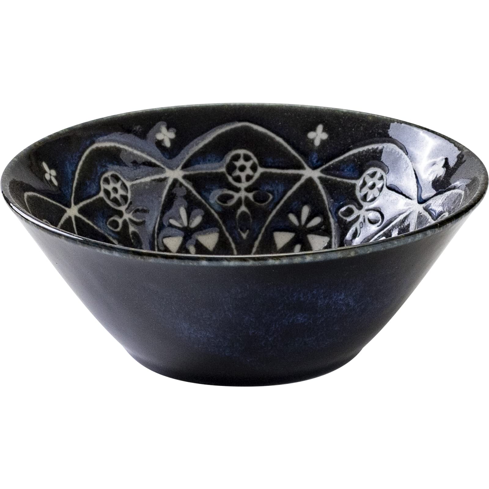 

Minoru Pottery (Minorutouki) Small Bowl Moroccan Navy S (Diameter 13.5cm)
