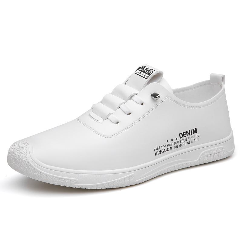 2025 new casual men's shoes breathable trend Doudou shoes lazy Doudou shoes soft sole white shoes 2025 direct sales