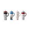 New High Appearance Horizontal Lock Core Ice Bulba Cup Double Vacuum Stainless Steel Water Cup Car Straw Cup Female Thermos Cup