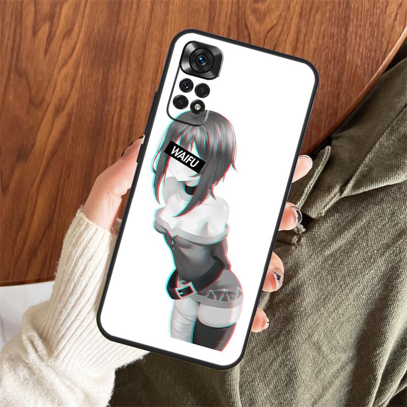 Sugoi Senpai Anime Waifu Sexy Girl Case For Xiaomi Redmi Note 14 Pro 13 12 11 10 15 Pro Plus Redmi 15 C 13 10C 12C 13C 14C Cover