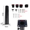 Metal outdoor parasol base kit sturdy iron support with 32mm 39mm 49mm stoppers suitable for different parasol sizes and styles