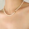 Süßwasserperlenkette für Damen Elegante minimalistische Halskette für Damen Halsketten Choker Luxuriöser Damenschmuck