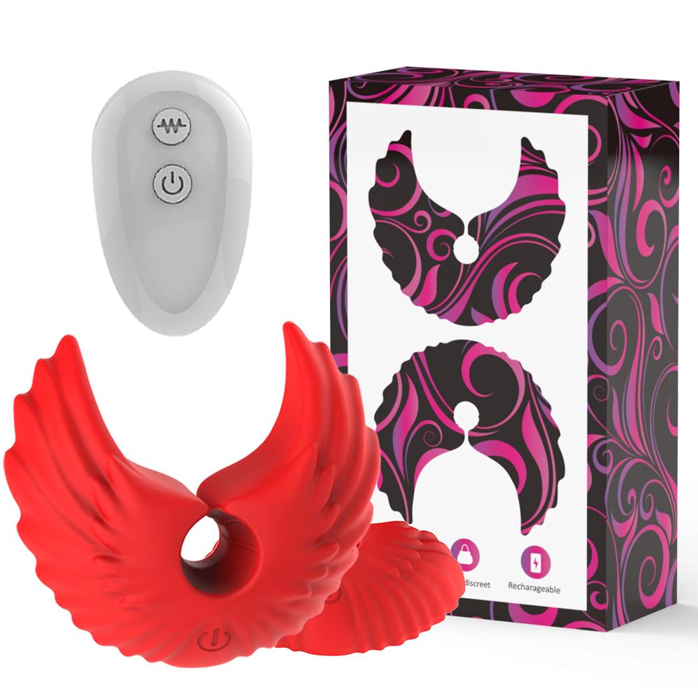 Electric Nipple Vibrator Remote Control Invisible Wear Female Breast Pleasure Stimulate Foreplay Teasing Sex Toys for Woman