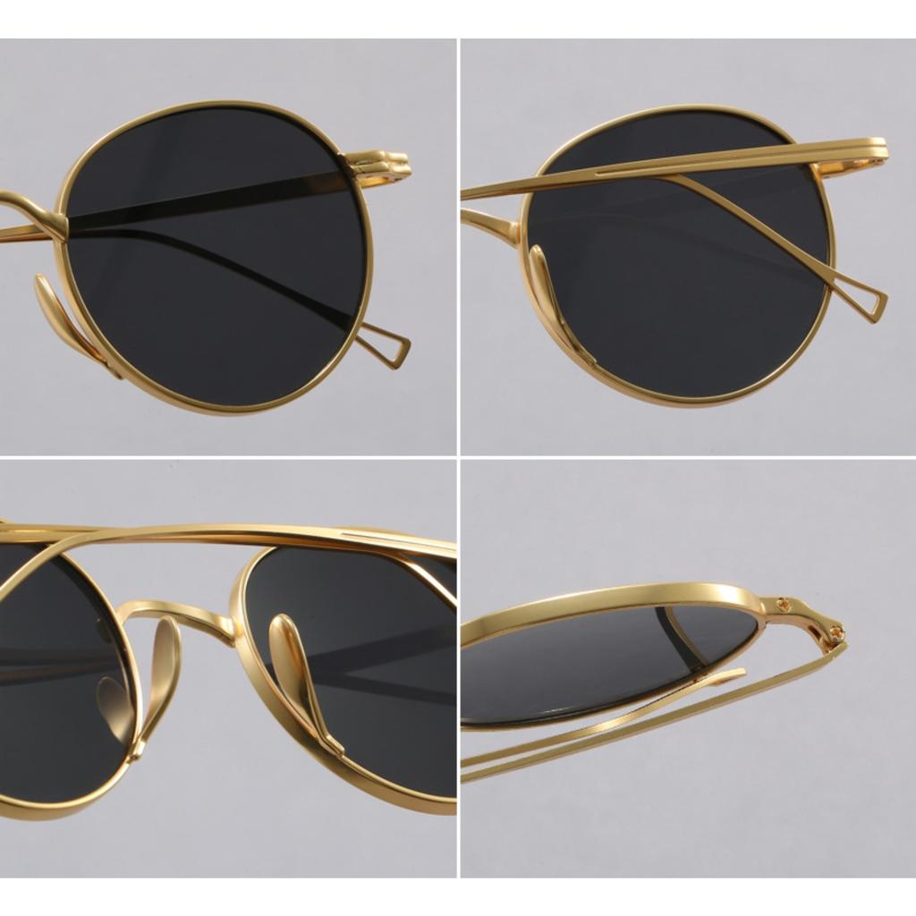 Ultra Light Pure Titanium Sunglasses for Men Women Retro Japanese Luxury Brand Designer Fashion Sunglasses