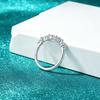 VENTFILLE  100%   CopperClassic Moissanite Ring For Women 0.049CT*9 D Color Jewelry Engagement Wedding Band