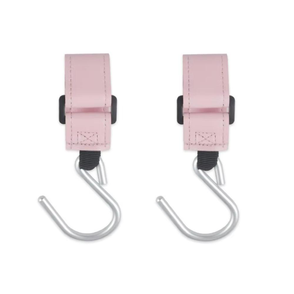 

Solid Color Baby Stroller Hooks PU Stroller Accessories Creative Hanging Hook Cart розовый