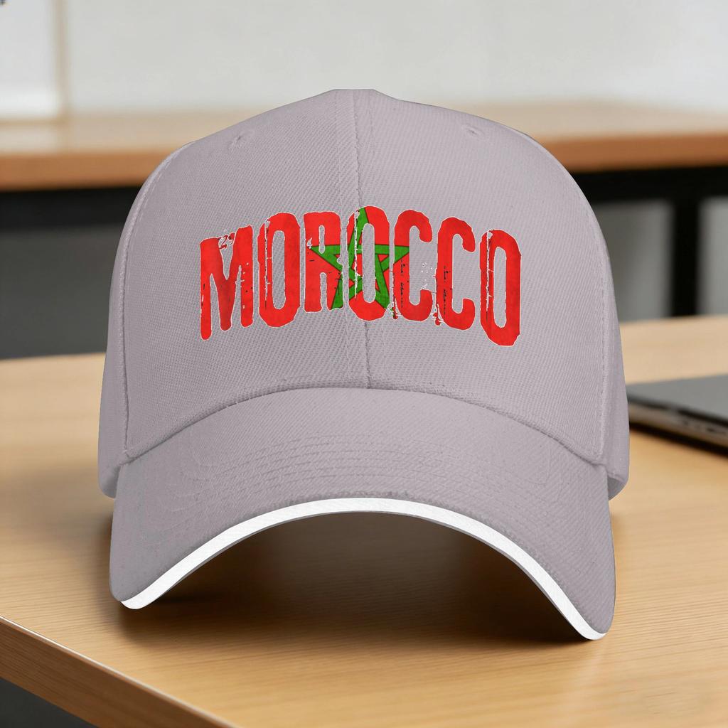 Moroccan Flag Morocco Soccer Baseball Cap Outdoor Sports High Quality Trucker Hat Female Male Casual Print Snapback Cap