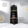 Jaysuing Men Black Instant Shampoo Natural Shine Nourishing Hair Color Shampoo No Mess Home Use 200ML