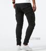 Denim Cargo Skinny Plus Fall [LZYYHHR] Men's Pants, Jeans, Stretch, Sizes, Leg-Lengthening, Spring, Summer, (L, Black)