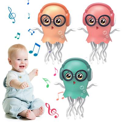 Electric Dancing Squid Baby Toy Automatic Obstacle Avoidance Squid Interactive Robotics Stress Relief Gift for Kids Toddlers