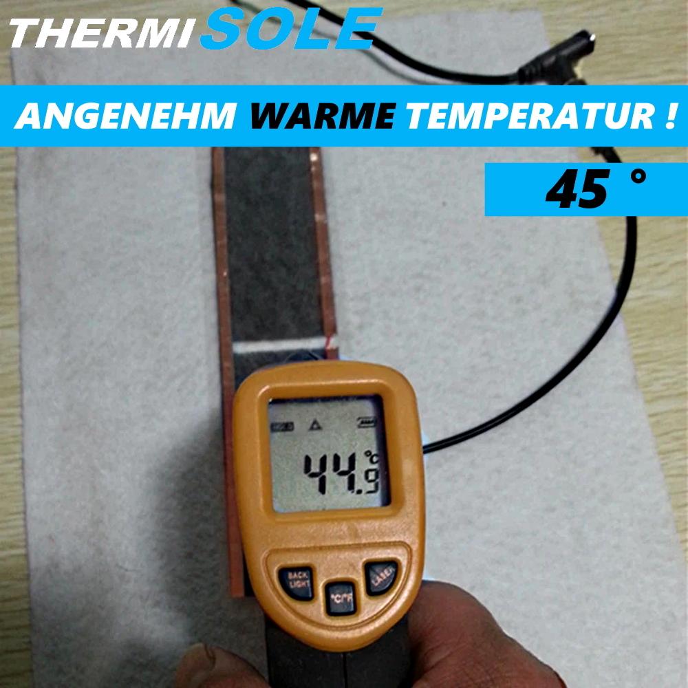 ThermiSole Beheizbare Einlegesohlen Thermosohlen Schuhheizung Schuheinlagen USB