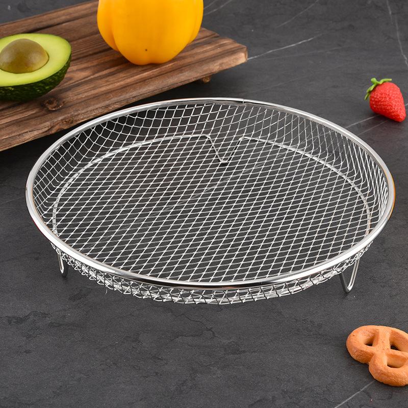 Air Fryer Grille Suitable For Air Fryers Oven Grill Stainless Steel Stackable Grill Kitchen Utensils Cook Multiple Foods