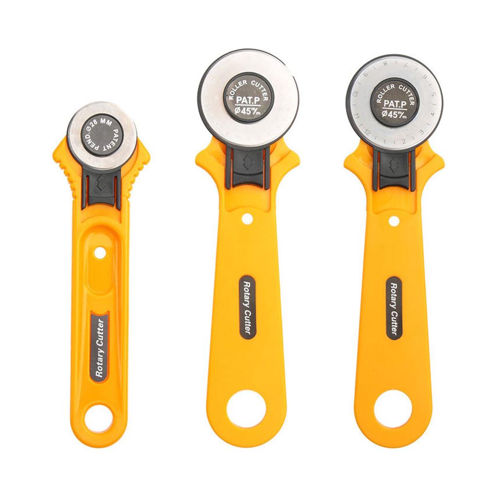 Rollschneider 28mm Rollschneider Stoffschneider Klingen Rund Manuell Radschneider zum Basteln Nähen Quilten