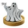 Halloween Party Decor Ghost Incense Holder, Cute Ghosts Scents Burner, Resin Aromatherapy Statue Waterfall Burner Backflow Decorative Home Desktop