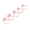 5pcs Microblading Tattoo Rings Cups Stainless Steel Rose Golden Tattoo Ink Rings Cups