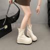 2025 autumn cool and versatile niche matte matte muffin thick-soled short boots popular short boots