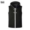 Men's Summer 2021 Fitness Hooded Vest - Casual Sleeveless T-shirt for Europe & America