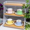 Tang Hui Dopamine Bone China Coffee Cup & Saucer Set