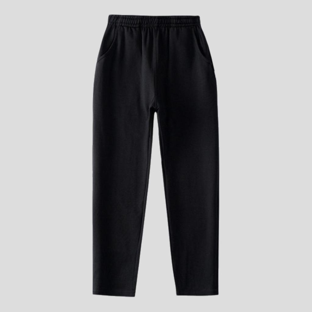 Kinder-verdickte Marineblau, Schwarz und Grau Sporthosen mit Bündchen - Unisex Schuluniform für Jungen und Mädchen (Frühling Herbst)