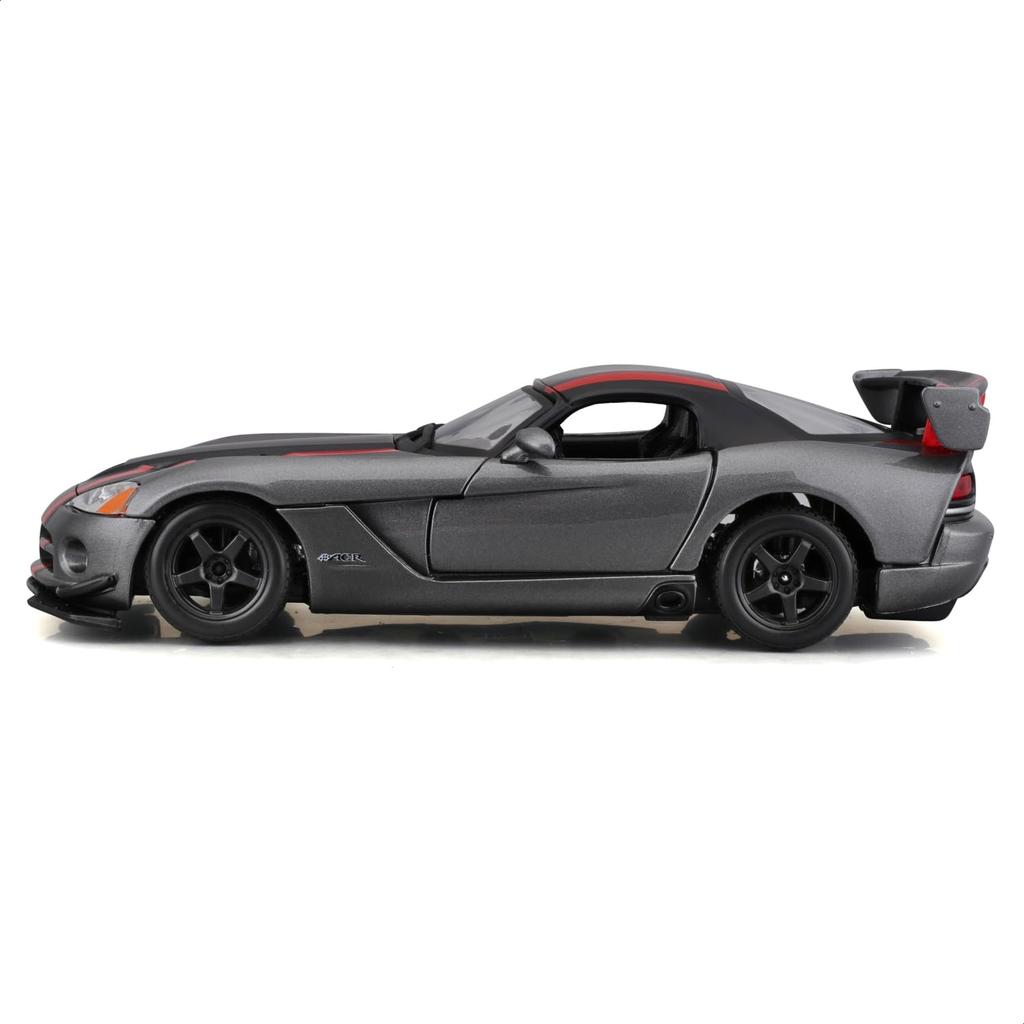 Bburago Scale Diecast Model Dodge Viper SRT 10 ACR Gray 1/24 (18-22114 GY)