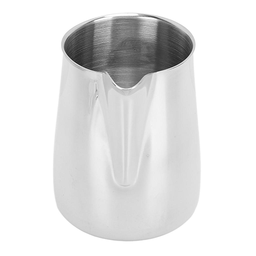 Aufschäumbecher 304 Edelstahl Tropffreier Spitzausguss Integrierter Milchaufschäumbecher Kaffee Dampfgießer 350ml