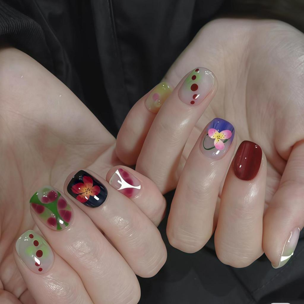 Nude Pink Gradient Cat Eye Whitening Aurora Nail Art Removable Stickers