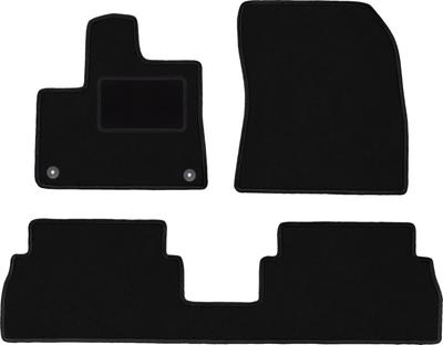 Black Velvet Floor Mats For: Paugeot Partner III Kombivan (2018-)
