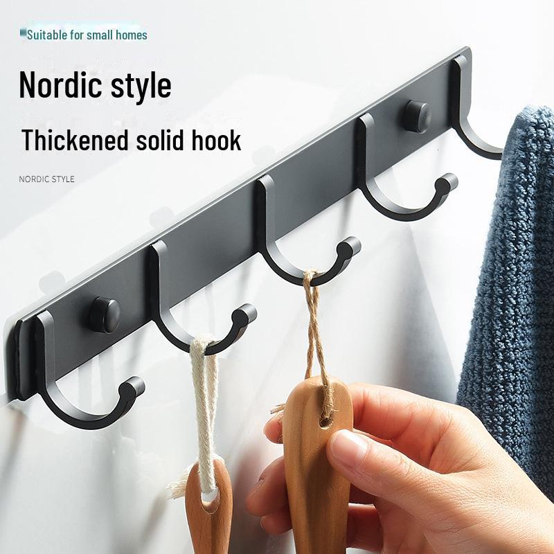 Punch-Free Space Aluminium-Klebehaken für Badezimmer, Küche und zum Aufhängen von Kleidern