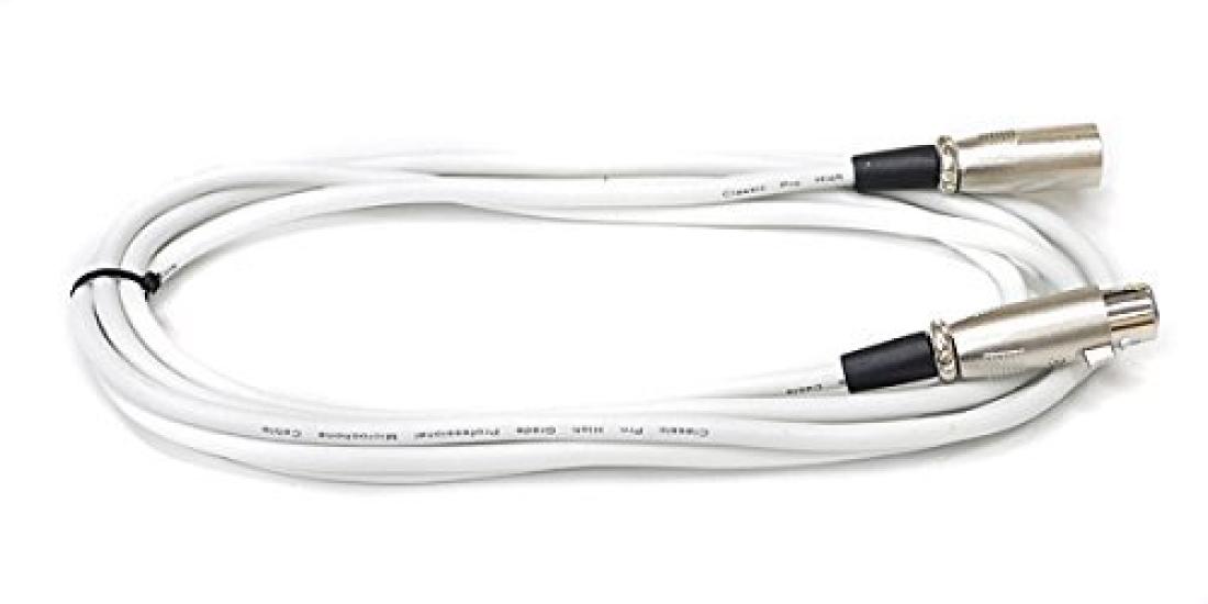 

Микрофонный кабель ClassicPro 3 м (XLR МужскойЖенский) белый