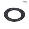 uxcell 4pcs Foam Speaker Edge Surround Rings 75x118mm with Punch Holes for Subwoofer Speaker Repair or Replacement Black 4.5" (IDxOD) DIY, Parts,